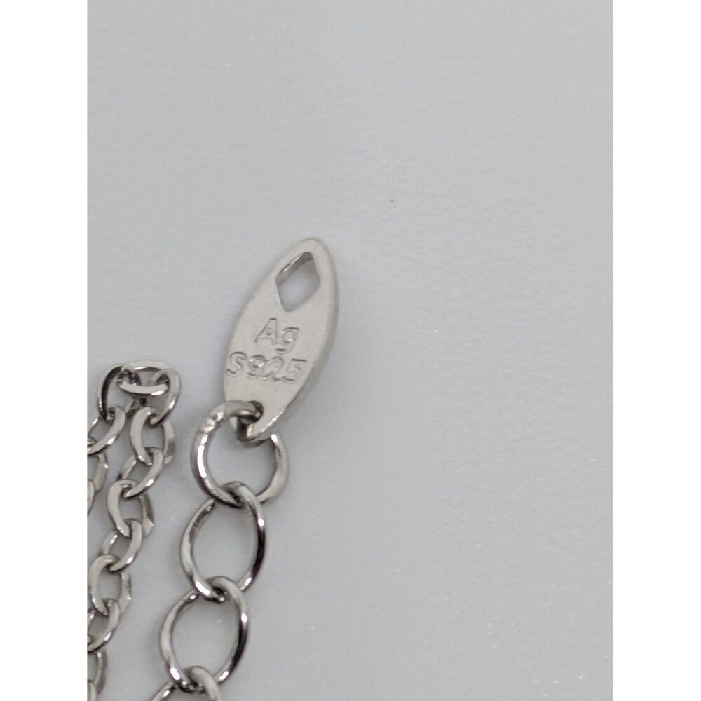 0.5ct VVS1 Moissanite In Motion double Heart Pendant W/ 18" Chain In 925 Silver - Picture 6 of 7